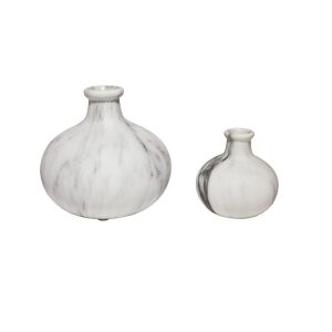 Vase Marmor Finish Lav Medium 13X16Cm