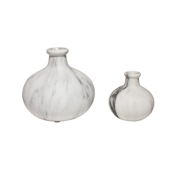 Vase Marmor Finish Lav Medium 13X16Cm