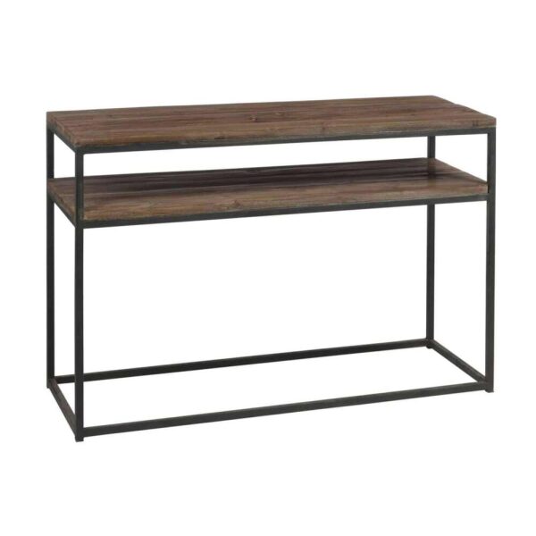 CONSOLE WOOD/METAL BROWN+BLACK