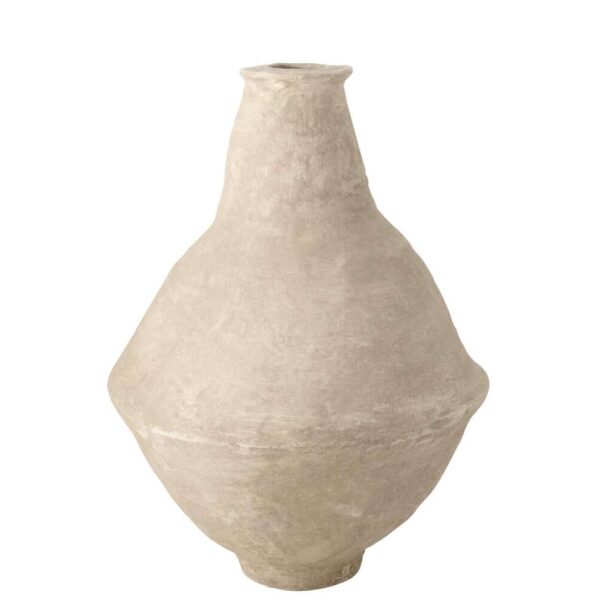 VASE EXTRA-LARGE CHAD PAPIER MACHE WHITE