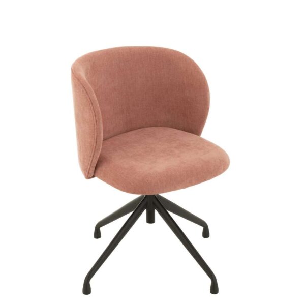 CHAIR TURN/UP/DOWN TEXTILE LIGHT PINK