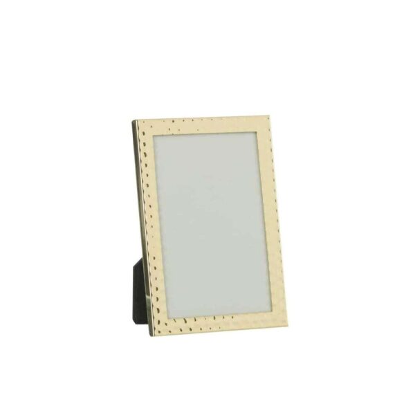 PHOTO FRAME HAMMERED BORDER 15X20 METAL GOLD LARGE