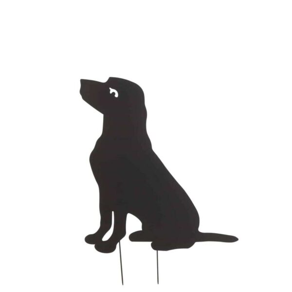 DECORATION GARDEN DOG IRON BLACK