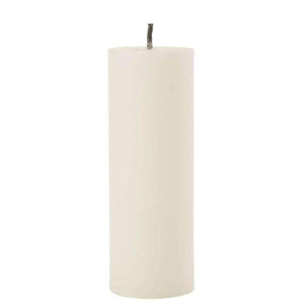 OUTDOOR CANDLE PILLAR PARAFFIN WHITE EXTRA LARGE-50HOURS