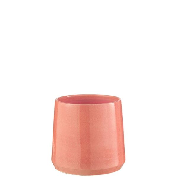 FLOWERPOT ROUND CERAMIC PINK MEDIUM