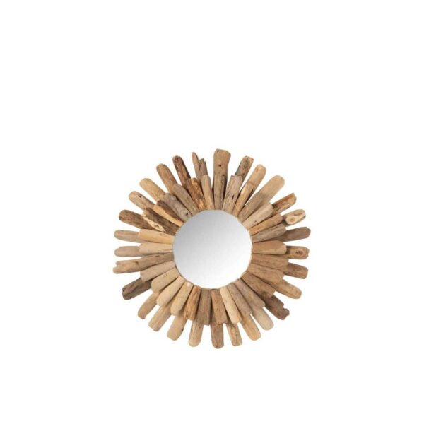 MIRROR ROUND DRIFTWOOD NATURAL MEDIUM