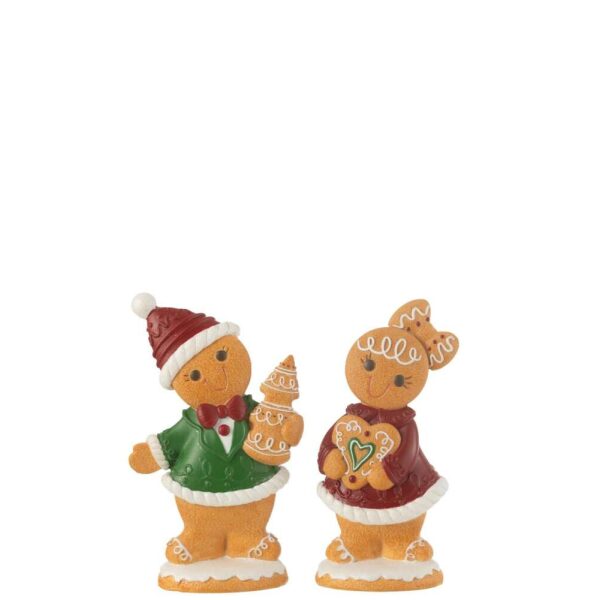 GINGERBREAD BOY+GIRL CAKE RESIN MIX LARGE ASSORTMENT OF 2