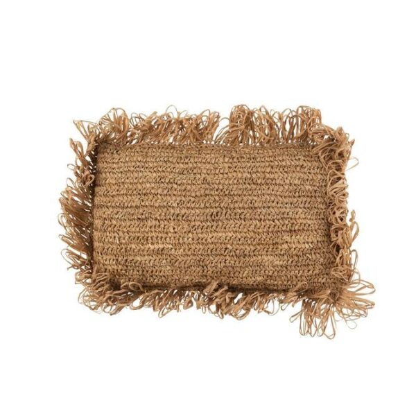 CUSHION RECTANGLE RAFFIA NATURAL