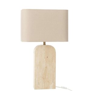 TABLE LAMP TRAVERTINE BEIGE