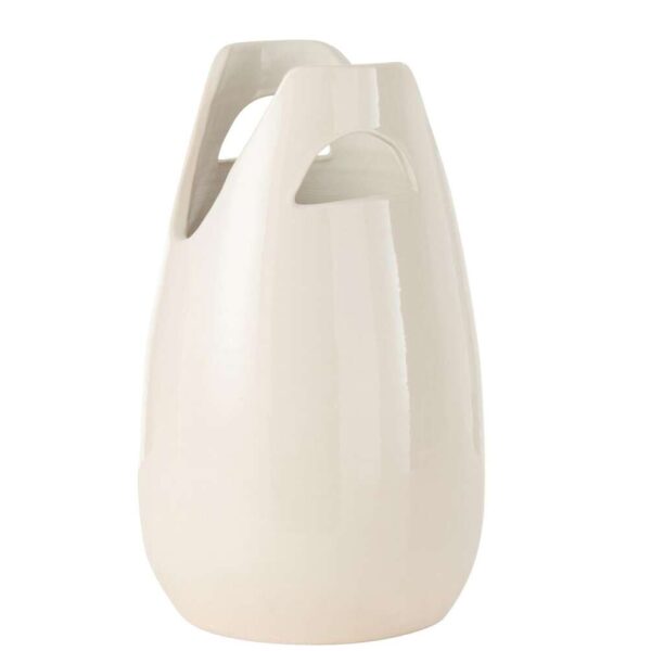 VASE HANDLE CERAMIC WHITE LARGE