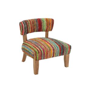 CHAIR CHINDI WOOD/TEXTILE MIX