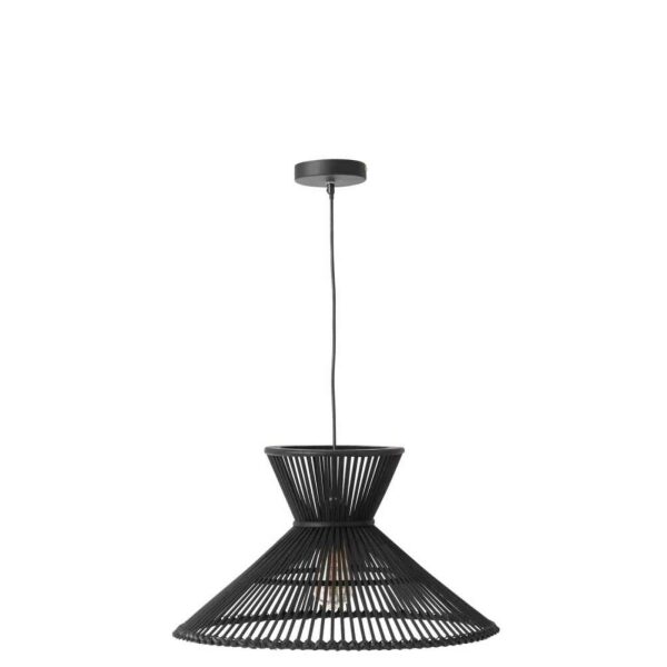 HANGING LAMP LAYERS BAMBOO BLACK SMALL