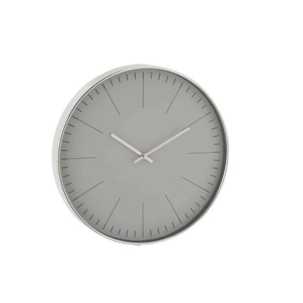 CLOCK SILVESTER PLASTIC SILVER