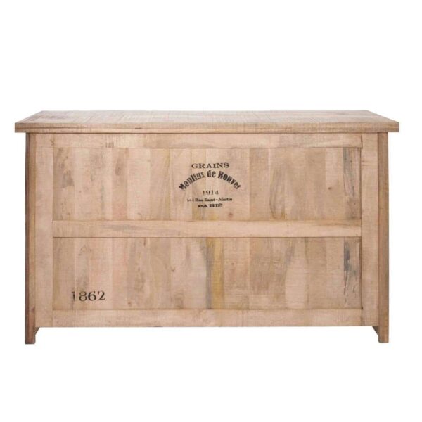 BAR 3 DRAWERS+3 SHELVES WOOD NATURAL