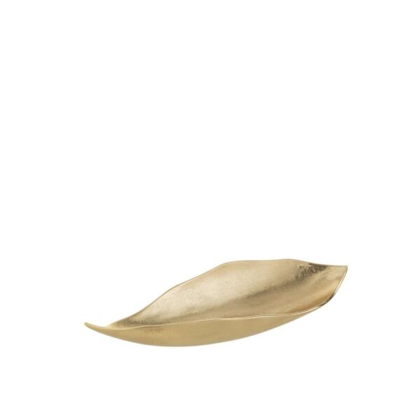 PLATEAU BLAD ALUMINIUM GOUD SMALL