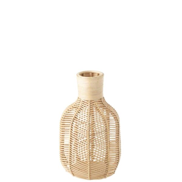 BASKET BOTTLE RAFFIA NATURAL