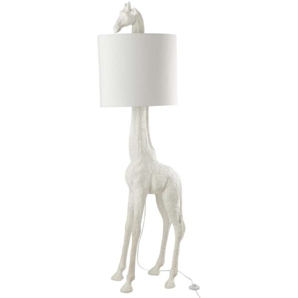 LAMP GIRAFFE POLY WHITE