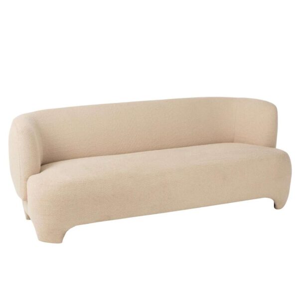 SEAT 2/3-PERSON KNITTED TEXTILE/WOOD WHITE