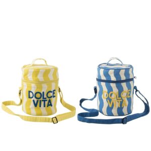 COOL BAG DOLCE VITA COTTON BLUE/YELLOW ASSORTMENT OF 2