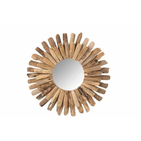 MIRROR ROUND DRIFTWOOD NATURAL LARGE