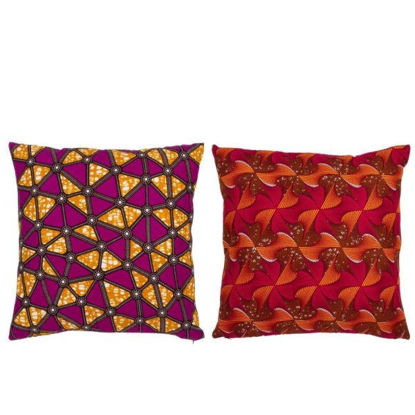 CUSHION PATTERN SHAPES FABRIC MIX ASSORTMENT OF 2