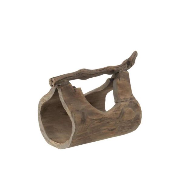 DECORATION TRUNK WITH HANDLE WOOD NATURAL LARGE