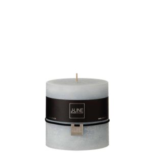 CYLINDER CANDLE  LIGHT BLUE 64H