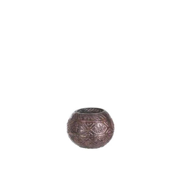 TLH BAL BOHO GLASS ANTIQUE SALMON