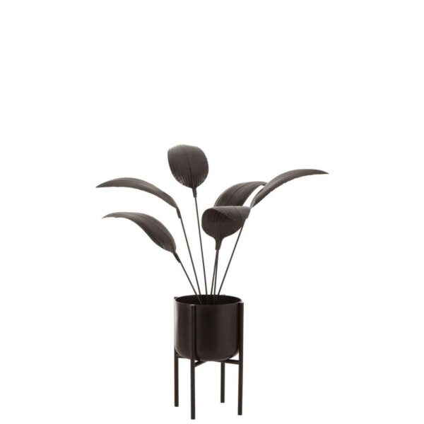 PLANT DECORATION METAL DARK BROWN LARGE