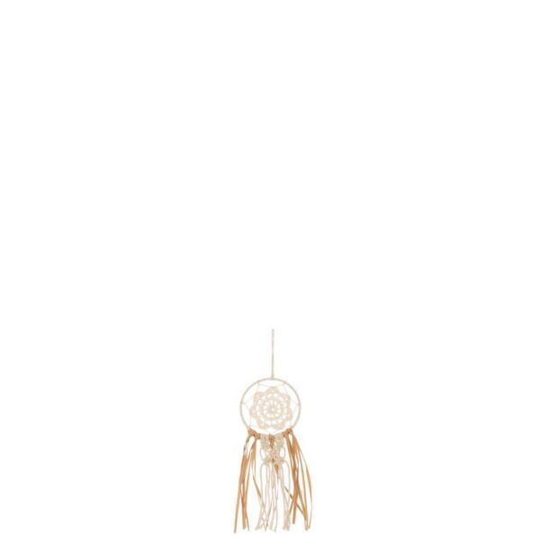 DREAMCATCHER MACRAME COTTON ECRU RAFFIA NATURAL SMALL