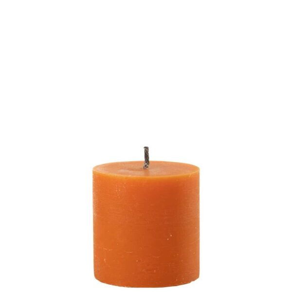 OUTDOOR CANDLE PILLAR PARAFFIN ORANGE SMALL-70HOURS