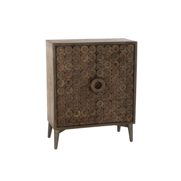 CABINET 2 DOORS MANGO WOOD/MDF BROWN