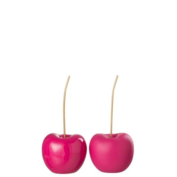 CHERRY RESIN SHINY/MATT PINK SMALL ASSORTMENT OF 2