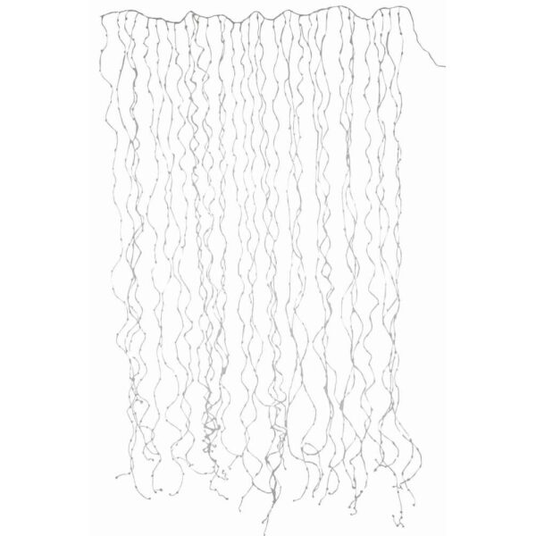 CHRISTMAS LIGHTS CURTAIN 2X3M SILVER 1020LED WARM WHITE
