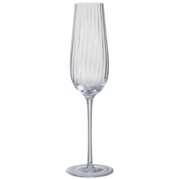 CHAMPAGNE GLASS STRIPES GLASS TRANSPARENT