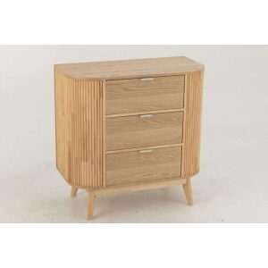 CABINET ROUNDED MDF/PINE WOOD NATURAL LARGE