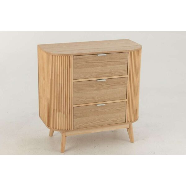 CABINET ROUNDED MDF/PINE WOOD NATURAL LARGE