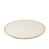 DISH ROUND MANGO WOOD WHITEWASH WHITE
