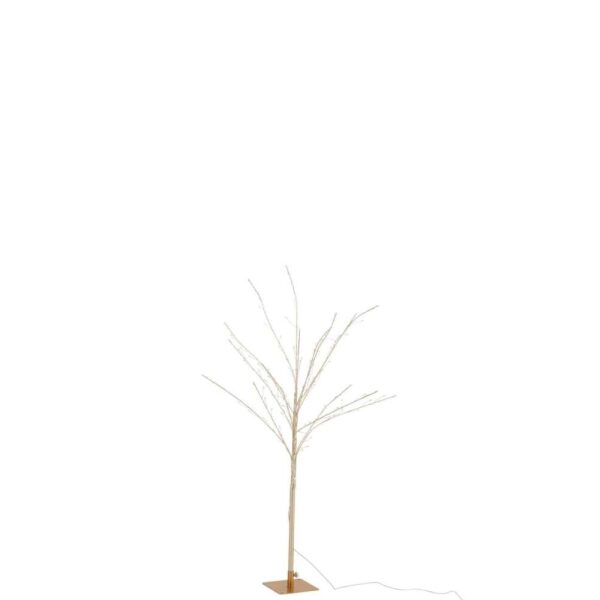 BARE TREE+LED METAL GOLD MEDIUM