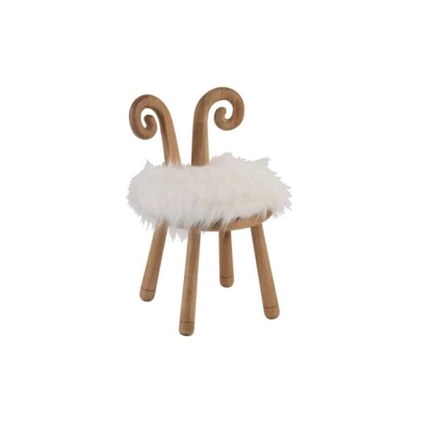 CHAIR EARS SHEEP WOOD NATURAL