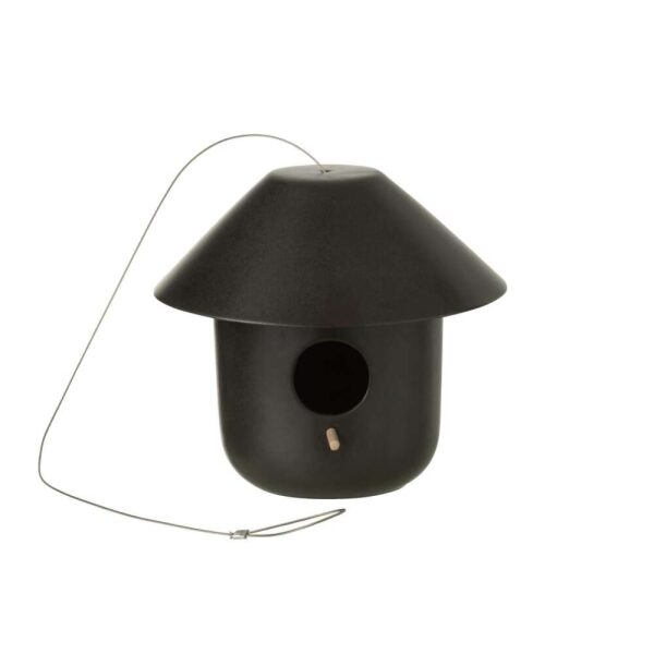 BIRDHOUSE PAM CERAMIC BLACK