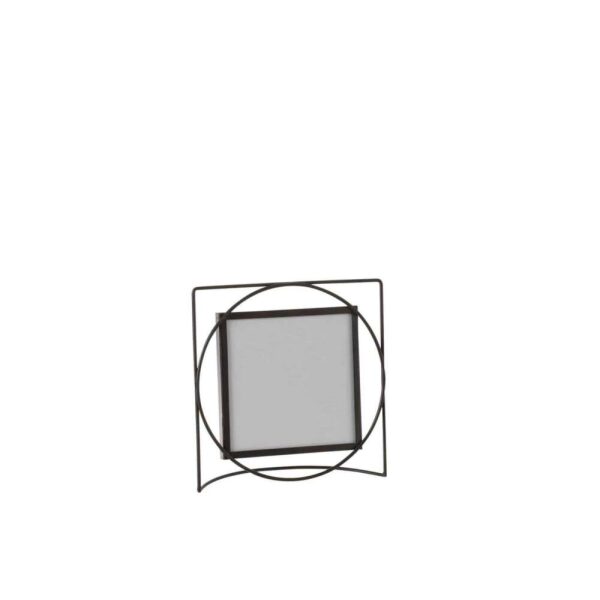 PHOTO FRAME SQUARE METAL/GLASS DARK BROWN