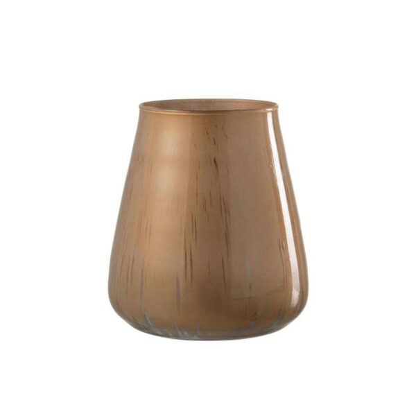 HURRICANE GLASS ANTIQUE BROWN LARGE