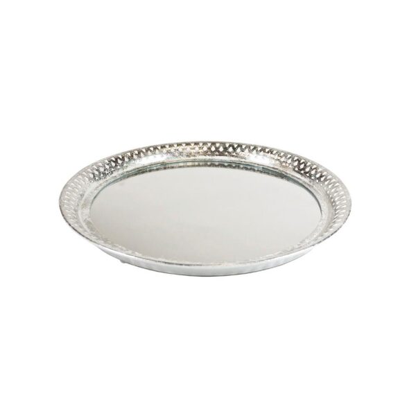 Lysfat Metall/Speil Sølv 35Cm
