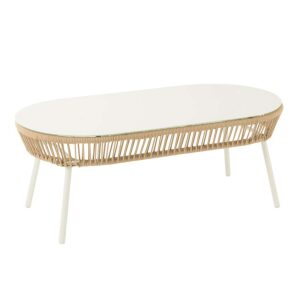 TABLE POA STEEL/POLYETHYLENE WHITE