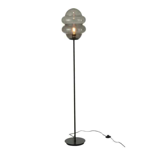 FLOOR LAMP HONEY SPOON GLASS GREY