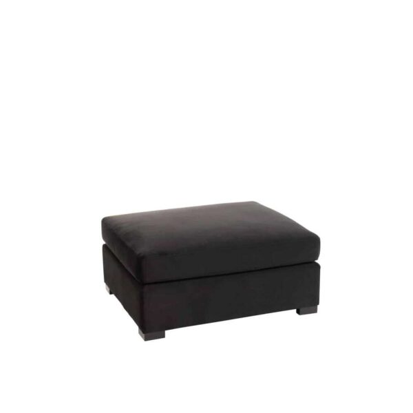 OTTOMAN VELVET BLACK
