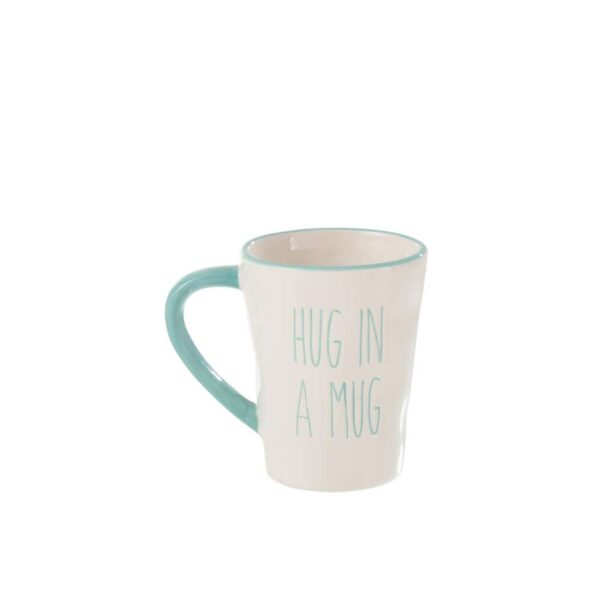 MUG HUG IN MUG CERAMIC BLUE/WHITE