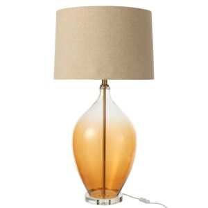 TABLE LAMP GLASS AMBER