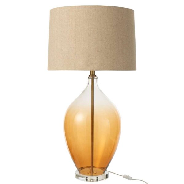 TABLE LAMP GLASS AMBER